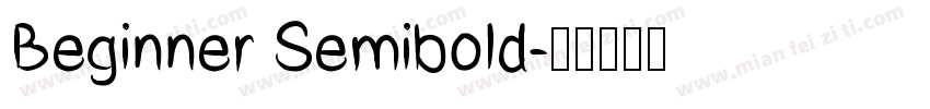 Beginner Semibold字体转换
